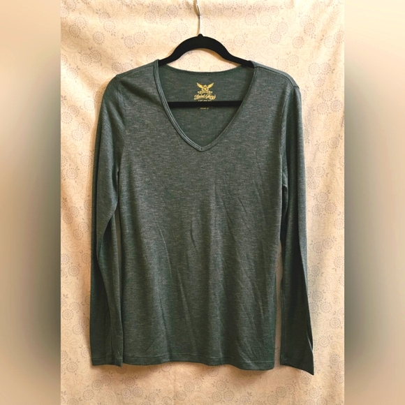 Bundle of 3 Women's Faded Glory Long-sleeved V-neck Tops ~ Large - Picture 3 of 7